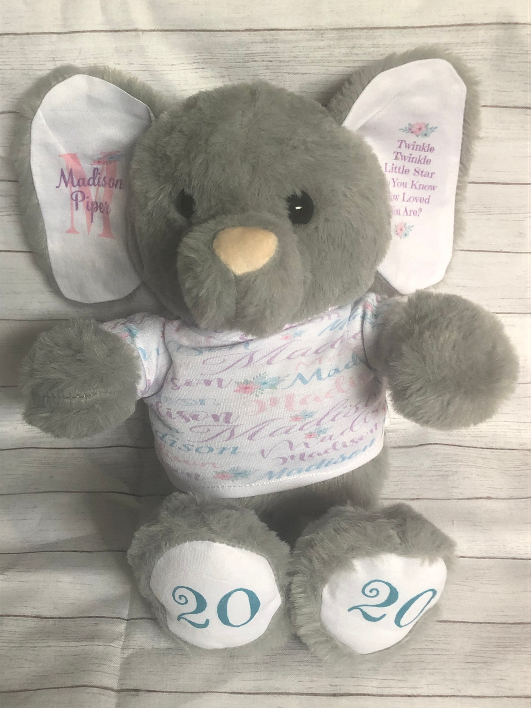 Personalized Elephant with T-Shirt