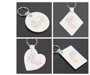 Double Sided Blank Keychain