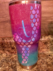 Mermaid Glitter Tumbler