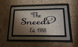 Personalized Door Mat