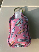 Load image into Gallery viewer, Hand Sanitizer Holder Keychain With Empty Bottle
